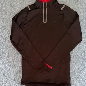 Boy’s Black Quarter-Zip Performance Jacket